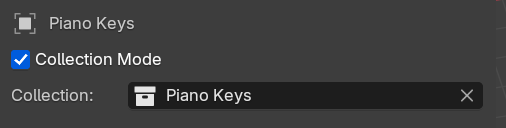 Collection mode enabled in the plugin